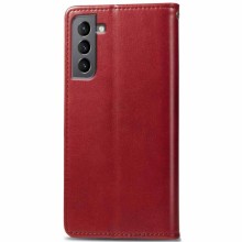 Шкіряний чохол-книжка GETMAN Gallant (PU) для Samsung Galaxy S24 – Червоний