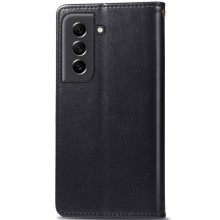 Шкіряний чохол-книжка GETMAN Gallant (PU) для Samsung Galaxy S24 – Чорний