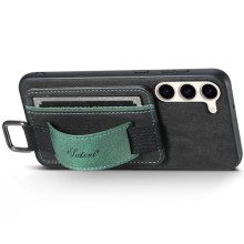 Кожаный чехол Wallet case and straps для Samsung Galaxy S24 – Черный