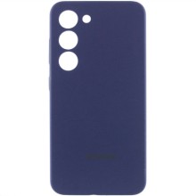 Чохол Silicone Cover Lakshmi Full Camera (AAA) with Logo для Samsung Galaxy S24 – Темно-синій