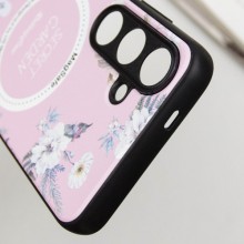 TPU+PC чехол Secret Garden with MagFit для Samsung Galaxy S24 – Розовый