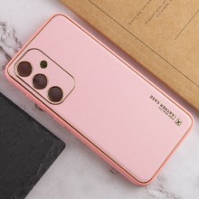 Шкіряний чохол Xshield для Samsung Galaxy S24 – Рожевий