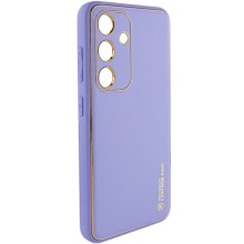 Шкіряний чохол Xshield для Samsung Galaxy S24 – Бузковий
