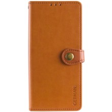 Шкіряний чохол-книжка GETMAN Gallant (PU) для Samsung Galaxy S24 – Коричневий