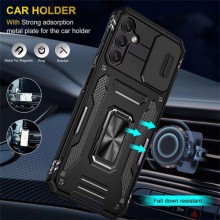 Ударостійкий чохол Camshield Army Ring для Samsung Galaxy S24 – Чорний