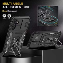 Ударостійкий чохол Camshield Army Ring для Samsung Galaxy S24 – Чорний