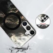 Чехол TPU Shiny Mountain (MagFit) для Samsung Galaxy S24 – Черный