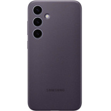 Кожаный чехол Leather Case (AAA) для Samsung Galaxy S24 – Фиолетовый