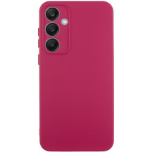 Чехол TPU GETMAN Liquid Silk Full Camera для Samsung Galaxy S24 – Бордовый