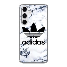 Чехлы Адидас для Samsung Galaxy S24 (AlphaPrint) (Адидас на мраморе)