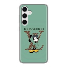 Чехлы Луи Витон для Samsung Galaxy S24 (AlphaPrint - LOUIS VUITTON) (Микки Маус LV)