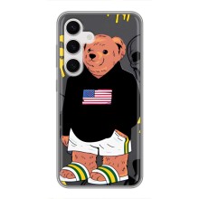 Чехлы Мишка Тедди для Самсунг С24 (Teddy USA)