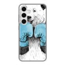 Чехлы с Пандами на Samsung Galaxy S24 – Панда боксер