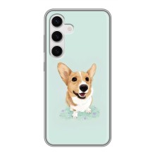 Чехлы с собаками для Samsung Galaxy S24 (VPrint) (Корги)