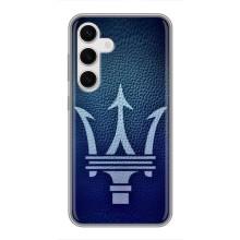 Чехлы с тематикой "Крутые машины" на Samsung Galaxy S24 – Лого Maserati