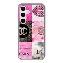 Чохол (Dior, Prada, YSL, Chanel) для Samsung Galaxy S24 (Модніца)