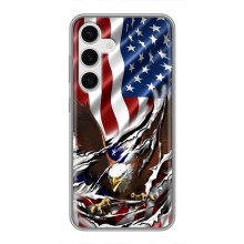 Чохол Прапор USA для Samsung Galaxy S24 (Прапор USA)