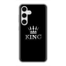 Чохол (Корона на чорному фоні) для Самсунг Галаксі С24 (KING)