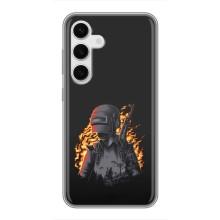 Чохол з картинкою "Герой Pubg" на Samsung Galaxy S24 – В полум'ї