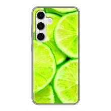 Чохол з зображенням смачної їжі для Samsung Galaxy S24 – Лайм