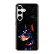 Бампер для Samsung Galaxy S24 с картинкой "Песики" (Собака Мопс)