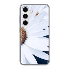 Чехол с ромашками на Samsung Galaxy S24 – Пол ромашки
