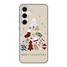 Чохол Санта Клаус для Samsung Galaxy S24 (Merry Christmas)