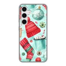 Чохол Санта Клаус для Samsung Galaxy S24 (Одяг)