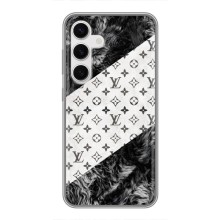 Чехол Стиль Louis Vuitton на Samsung Galaxy S24 (LV на белом)