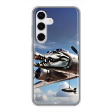 Чехол с мемом Тралалело тралала на Samsung Galaxy S24 (Бомбардиро крокодило)