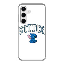 Чохол з принтом Стіч на Samsung Galaxy S24 – Стіч лого