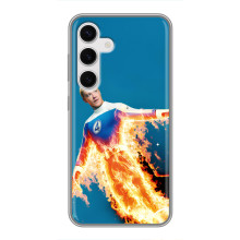 Чехол с принтом Фантастическая четверка для Samsung Galaxy S24 – Человек-Факел