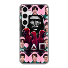 Чехол Гра в кальмара для Samsung Galaxy S24 – Персонажи игры кальмара