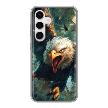 Чехол с картинкой «Хищники» для Samsung Galaxy S24 (Орёл)
