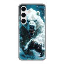 Чехол с картинкой «Хищники» для Samsung Galaxy S24 (Медведь)