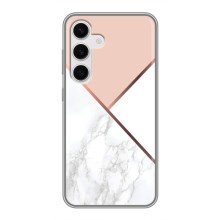 Мраморный чехол на Samsung Galaxy S24 (VPrint) (Тройной мрамор)
