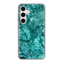 Мраморный чехол на Samsung Galaxy S24 (VPrint) (Зеленый мрамор)