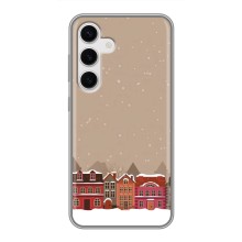Новогодние, Праздничные Чехлы для Samsung Galaxy S24 - 2024 год (Зимний город)