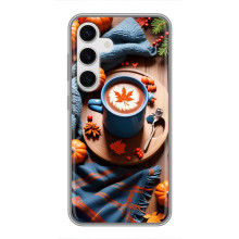 Чохол з унікальним дизайном 'Осінь з кавою' для Samsung Galaxy S24 – Кава і гарбузики