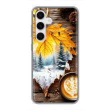 Чохол з унікальним дизайном 'Осінь з кавою' для Samsung Galaxy S24 – Осінньо-зимове кава