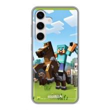 Чохли для Samsung Galaxy S24 (Персонажі МайнКрафт) – На коні