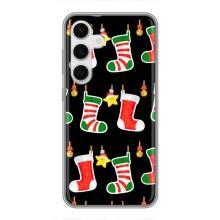 Силіконовий бампер на різдво для Samsung Galaxy S24 (Різдвяні подарунки)