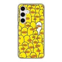 Силиконовый бампер с картинкой животных для Samsung Galaxy S24 (Особенный)