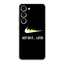 Силиконовый Чехол на Samsung Galaxy S24 с картинкой Nike (Later)