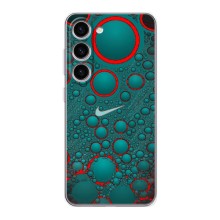 Силиконовый Чехол на Samsung Galaxy S24 с картинкой Nike (Найк зеленый)