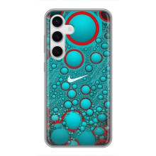 Силиконовый Чехол на Samsung Galaxy S24 с картинкой Nike (Найк зеленый)