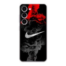 Силиконовый Чехол на Samsung Galaxy S24 с картинкой Nike (Nike дым)