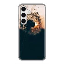 Силиконовый Чехол с одуванчиками на Samsung Galaxy S24 – Красивый одуванчик