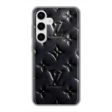 Текстурный Чехол Louis Vuitton для Самсунг С24 (Черный ЛВ)