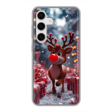 Яскравий чохол для Samsung Galaxy S24 з Зимові Оленята – Олень серед подарунків